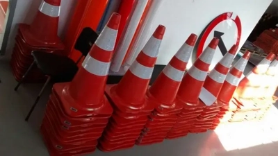 Cones de sinalização