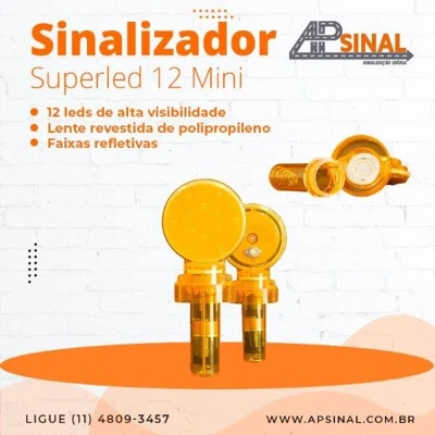 Sinalizador led para cone